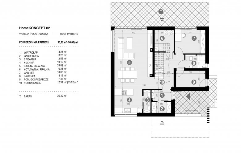 Projekt domu nowoczesnego HomeKONCEPT 82 - 