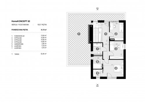 Rzut projektu HomeKONCEPT 82