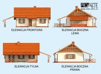 Elewacja projektu BARBADOS 2 C dom mieszkalny, całoroczny - 1