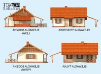 Elewacja projektu BARBADOS 2 C dom mieszkalny, całoroczny - 1 - wersja lustrzana