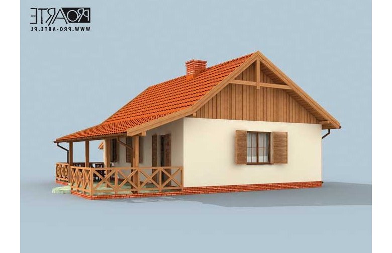 Projekt domu jednorodzinnego BARBADOS 2 C dom mieszkalny, całoroczny szkielet drewniany