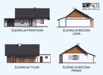 Elewacja projektu BARBADOS 3A z garażem - 1