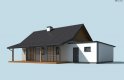 Projekt domu letniskowego BARBADOS 3A z garażem - wizualizacja 2