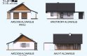 Projekt domu letniskowego BARBADOS 3B z wiatą - elewacja 1
