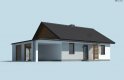Projekt domu letniskowego BARBADOS 3B z wiatą - wizualizacja 2