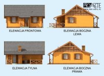 Elewacja projektu BARBADOS C dom mieszkalny, całoroczny - 1