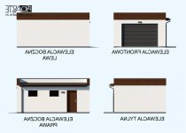 Elewacja projektu G339 C - 1 - wersja lustrzana