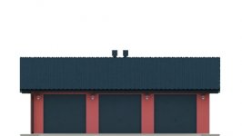 Elewacja projektu G32 - Budynek garażowy - 1 - wersja lustrzana