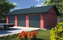 Projekt domu energooszczędnego G32 - Budynek garażowy - wizualizacja 0