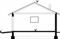 Projekt domu energooszczędnego G33 - Budynek gospodarczy - przekrój 1