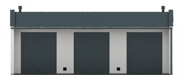 Elewacja projektu G52 - Budynek garażowy - 1