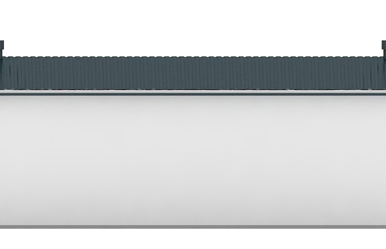 Projekt domu energooszczędnego G52 - Budynek garażowy - elewacja 4