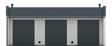 Elewacja projektu G52 - Budynek garażowy - 1 - wersja lustrzana
