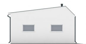 Elewacja projektu G52 - Budynek garażowy - 3 - wersja lustrzana