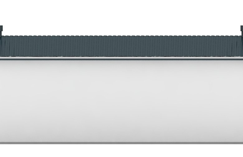 Projekt domu energooszczędnego G52 - Budynek garażowy - elewacja 4