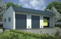 Projekt domu energooszczędnego G52 - Budynek garażowy - wizualizacja 0
