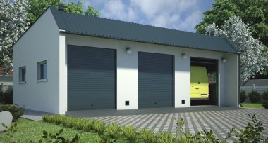 Projekt domu G52 - Budynek garażowy