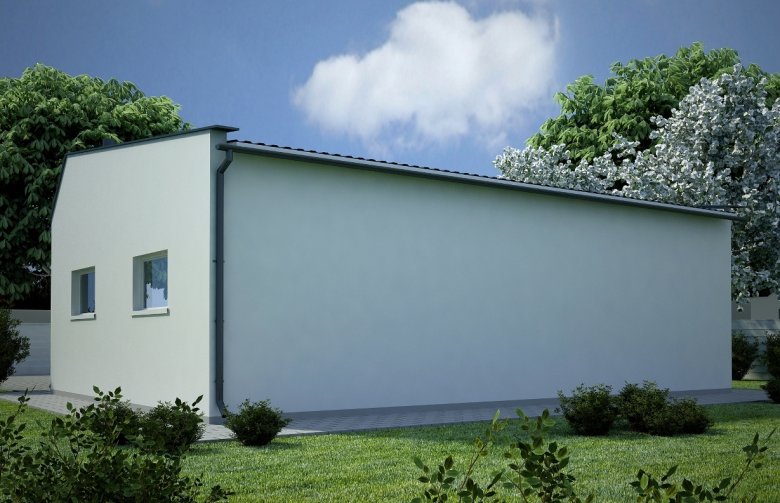 Projekt domu energooszczędnego G52 - Budynek garażowy