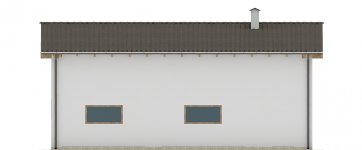 Elewacja projektu G53 - Budynek garażowo - gospodarczy - 4