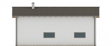 Elewacja projektu G53 - Budynek garażowo - gospodarczy - 4 - wersja lustrzana
