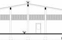 Projekt domu energooszczędnego G53 - Budynek garażowo - gospodarczy - przekrój 1