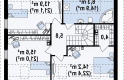 Projekt domu wolnostojącego Z148 - rzut poddasza