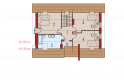 Projekt domu wolnostojącego Basia G1 - poddasze