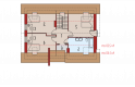 Projekt domu wolnostojącego Basia G1 - poddasze