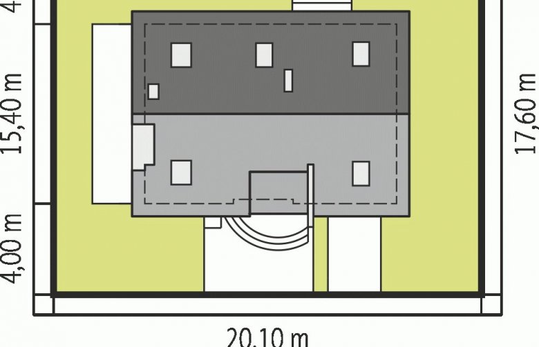 Projekt domu wolnostojącego Basia G1 - Usytuowanie