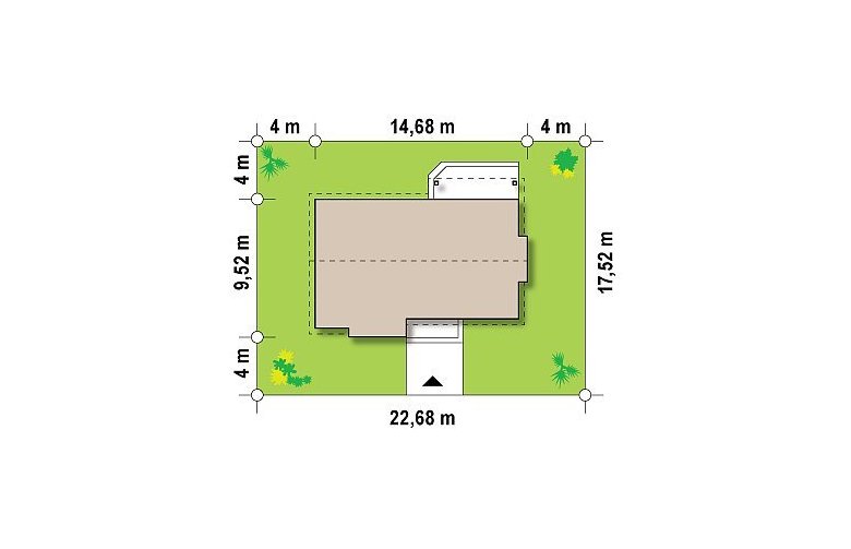 Projekt domu jednorodzinnego Z93 - Usytuowanie