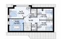 Projekt domu wolnostojącego Z226 - rzut poddasza
