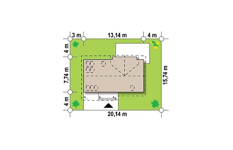 Projekt domu wolnostojącego Z226 - Usytuowanie