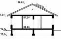 Projekt domu dwurodzinnego Mikka - przekrój 1