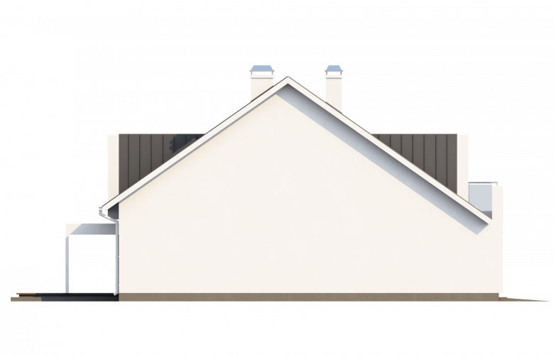Projekt domu wolnostojącego Z116 - elewacja 1