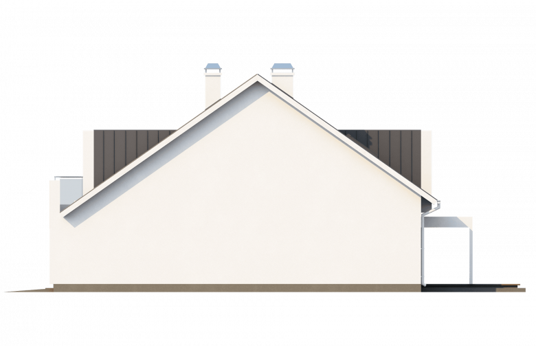 Projekt domu wolnostojącego Z116 - elewacja 1