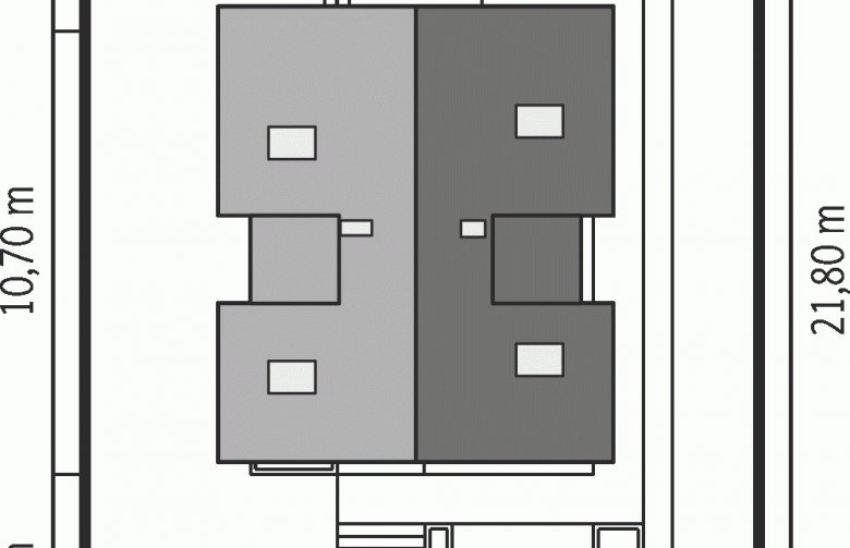 Projekt domu wolnostojącego Julek G1 - Usytuowanie