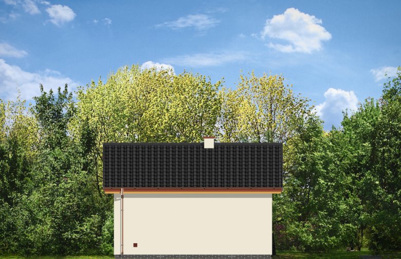 Projekt domu energooszczędnego Garaż BG01 (426) - elewacja 2