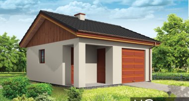 Projekt domu Garaż BG01 (426)