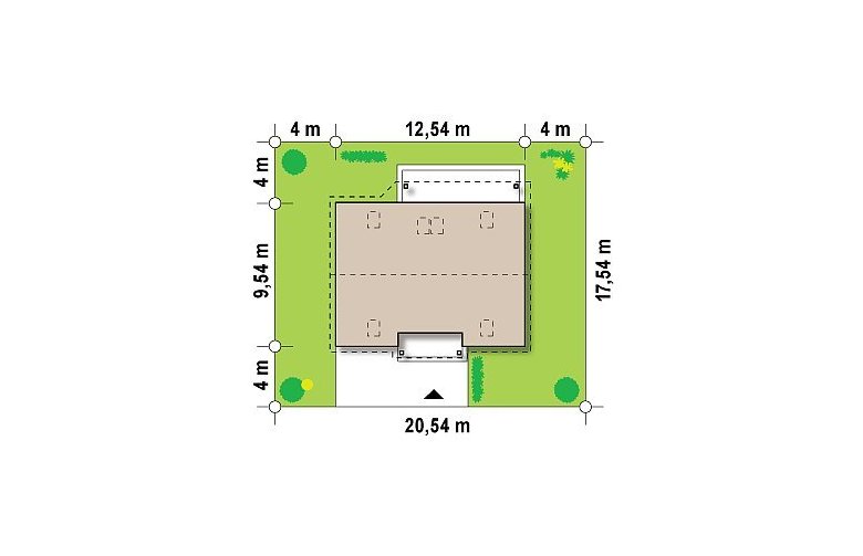 Projekt domu jednorodzinnego Z164 - Usytuowanie