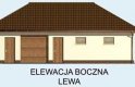 Projekt garażu G127 garaż trzystanowiskowy - elewacja 2