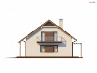 Elewacja projektu Z133 - 4 - wersja lustrzana