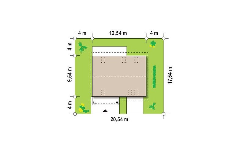 Projekt domu jednorodzinnego Z133 - Usytuowanie