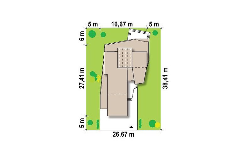 Projekt domu nowoczesnego Zx27 - Usytuowanie