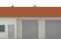 Projekt domu energooszczędnego G47 - Budynek garażowo - gospodarczy - elewacja 1