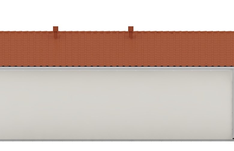 Projekt domu energooszczędnego G47 - Budynek garażowo - gospodarczy - elewacja 4