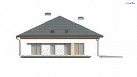 Elewacja projektu Z51 - 2 - wersja lustrzana