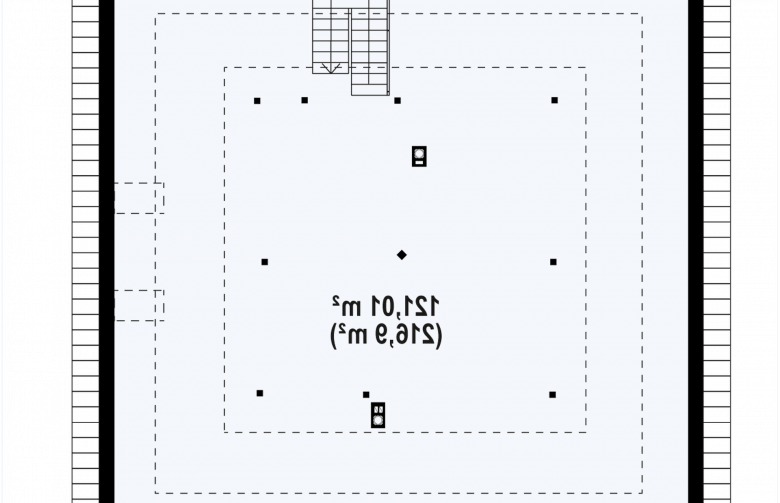 Projekt domu jednorodzinnego Z51 - rzut poddasza