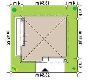 Usytuowanie budynku Z51 w wersji lustrzanej