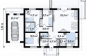 Projekt domu parterowego Z8 v2 GL - 