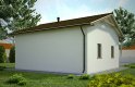 Projekt domu energooszczędnego G48 - Budynek garażowy - wizualizacja 1